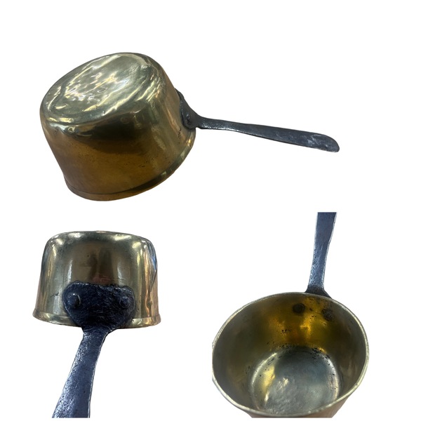 Early Brass and Iron Sauce Pan