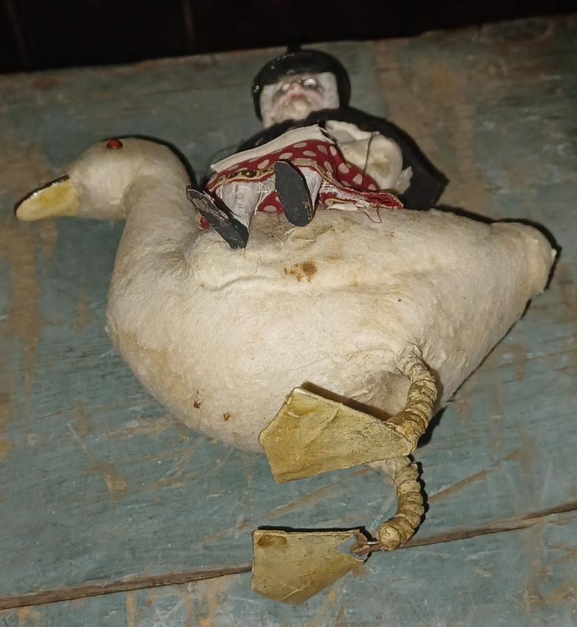 Witch on Goose Candy Container