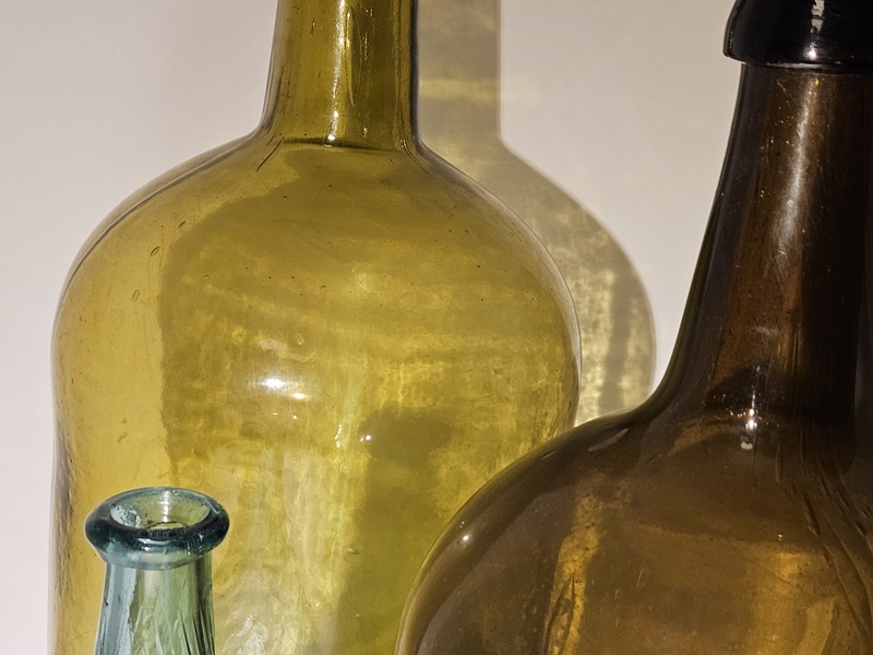 Early Handmade Bottle & Demijohns