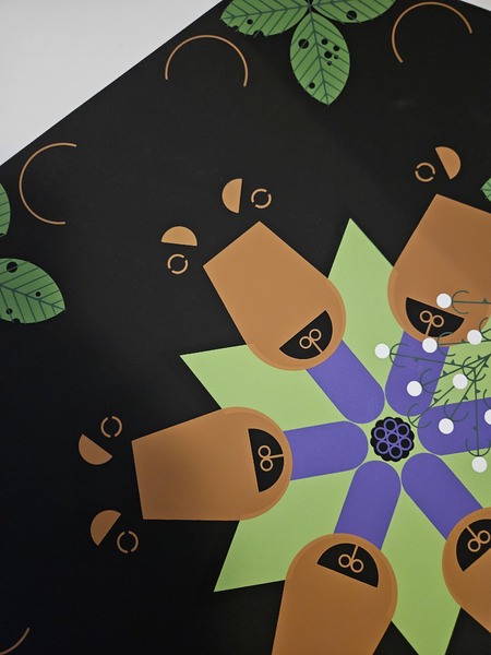 Charley Harper "Blackberry Jam"