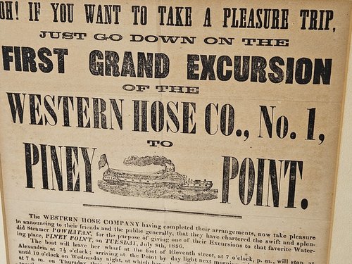 Powhattan Steamboat Excursion Advertising Broadsid