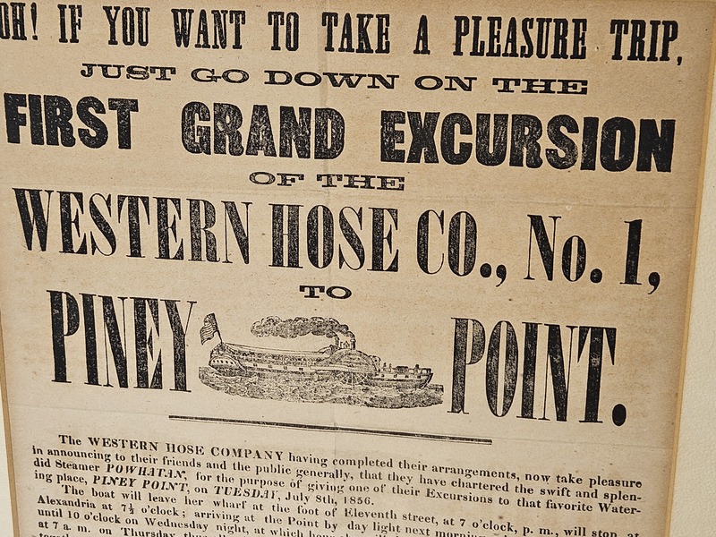 Powhattan Steamboat Excursion Advertising Broadsid