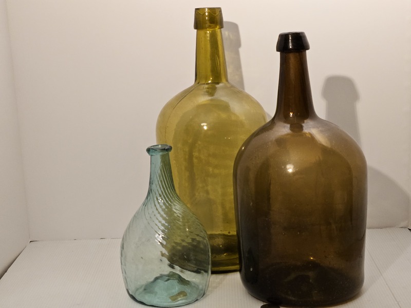 Early Handmade Bottle & Demijohns