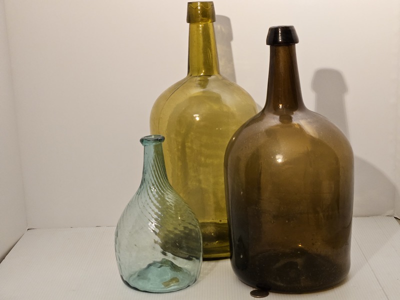 Early Handmade Bottle & Demijohns