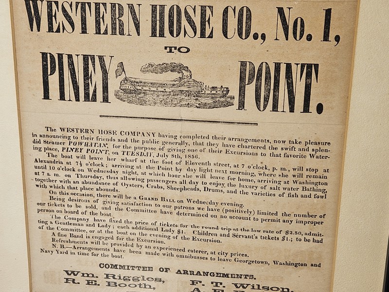 Powhattan Steamboat Excursion Advertising Broadsid