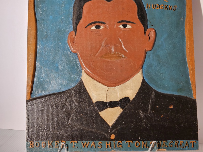 Booker T. Washington Carved Plaque