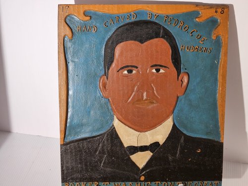 Booker T. Washington Carved Plaque