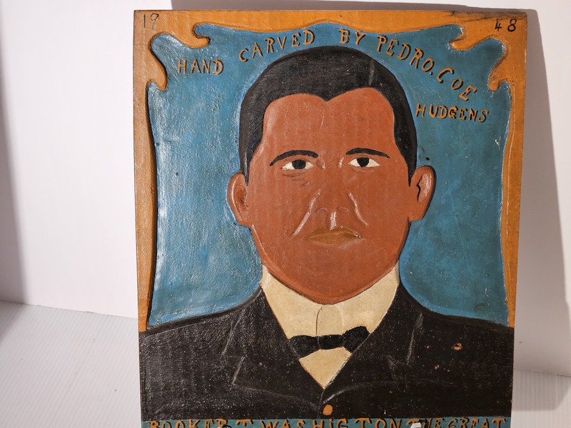 Booker T. Washington Carved Plaque