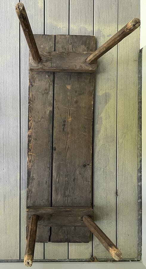 Late 18th/ Early 19th C Black Bench Rosehead Nails