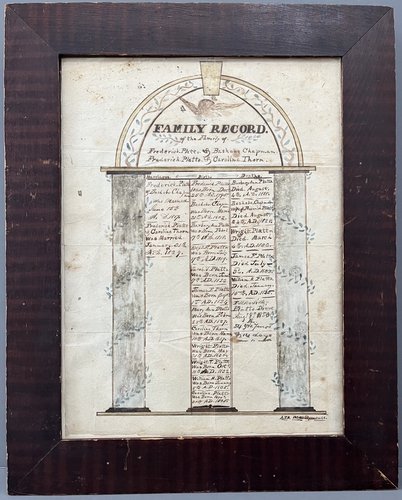 NY State Family Record Platto and Chapman Families