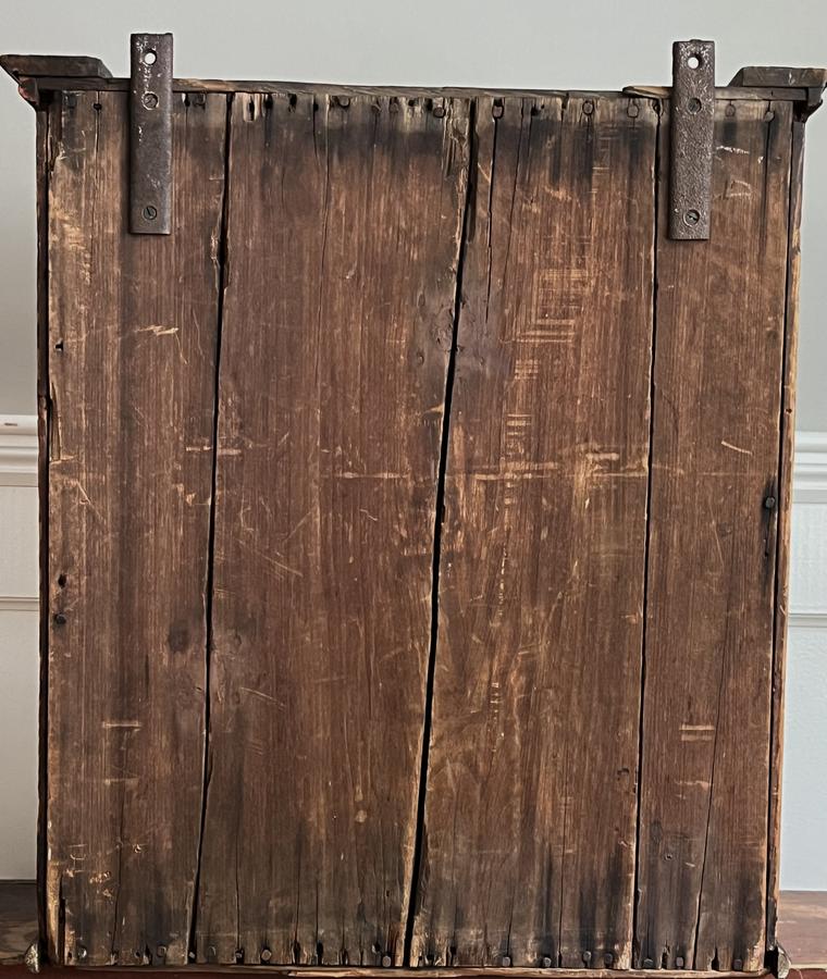 Antique 18/19th C Recessed Panel Hanging Cupboard