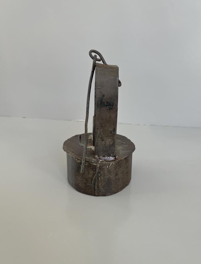 Antique 19th Century Tin Hanging Whale Oil Lamp