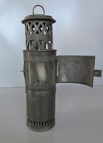19th Century Tin Travel Candle Light