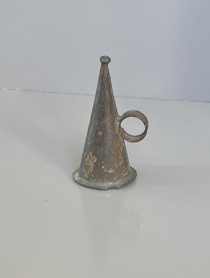 Antique 19thC Witches Hat Candle Snuffer