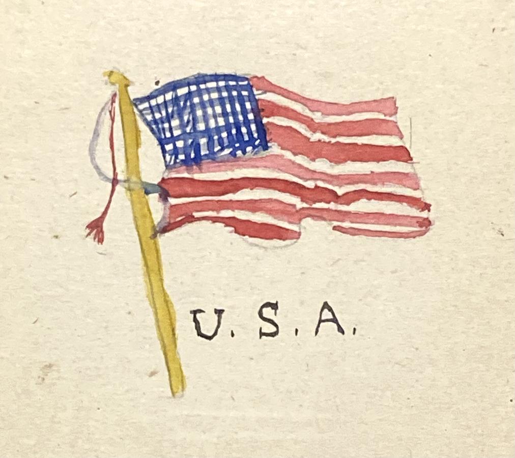 Flag watercolor