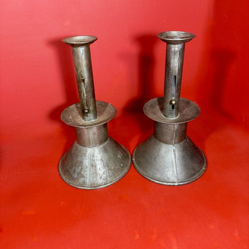 26-121 Pair of Sand-Weighted Push-Up Candlesticks