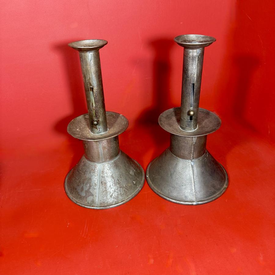 26-121 Pair of Sand-Weighted Push-Up Candlesticks
