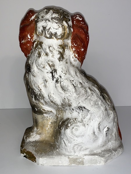 PA chalkware Spaniel Dog.
