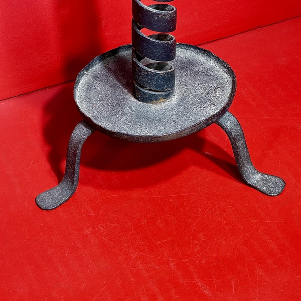 26-040 Hand-Wrought Iron Courting Candlestick