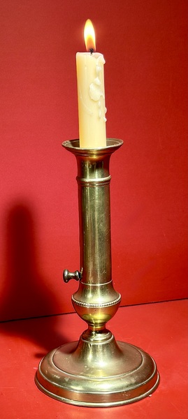 25-065 Bell Brass Push-Up Candlestick