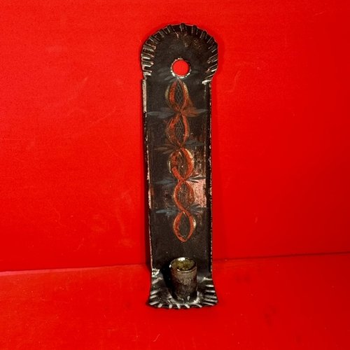 26-020 Petite Tole Painted Tin Single Candle Scone