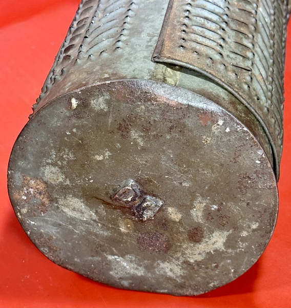 25-043. A PA Pierced Tin Candle Lantern