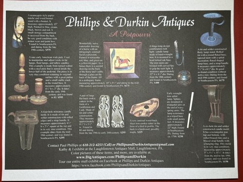 January 2024 Maine Antique Digest Ad.