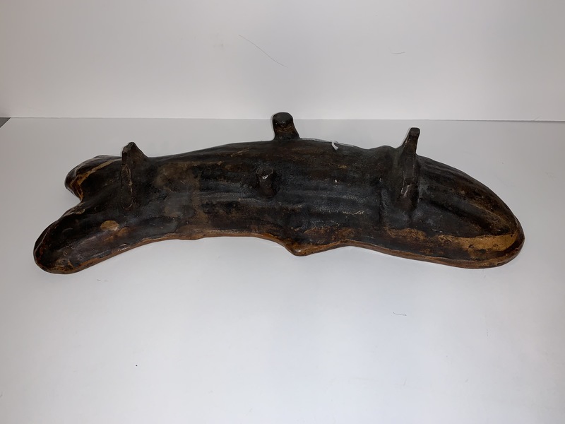 PA Redware fish form food mold.