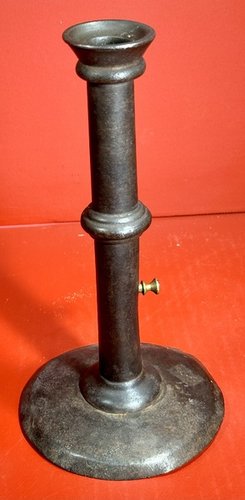 24-200. English Hog Scraper Candlestick.