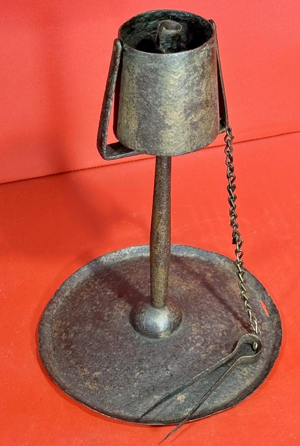 25-088. Pennsylvania Trunnion Mounted Kettle Lamp