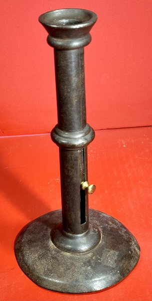 24-200. English Hog Scraper Candlestick.