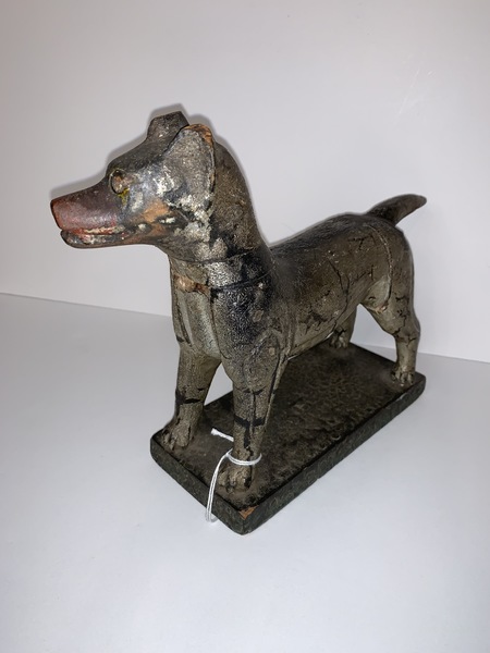 Folk Art carved standing dog.