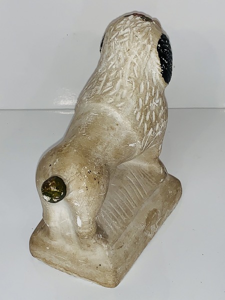 PA chalkware Poodle dog