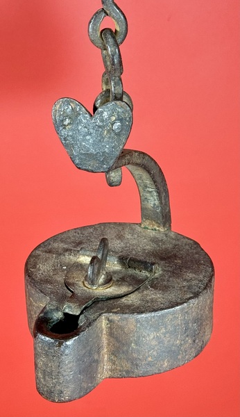 24-058. Heavy Cast Iron Miner’s Betty Lamp