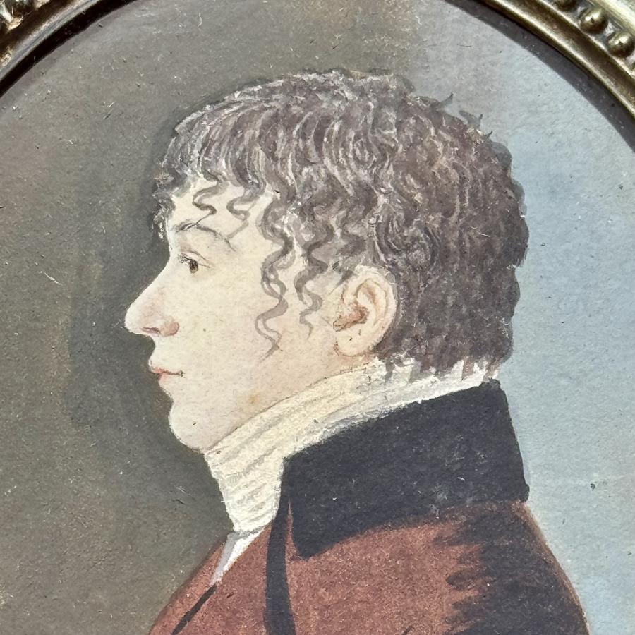 26-130. Watercolor Portrait of a Young Gentleman