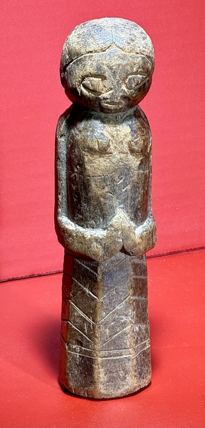 24-025. Chip carved “PowWow” folk healing doll