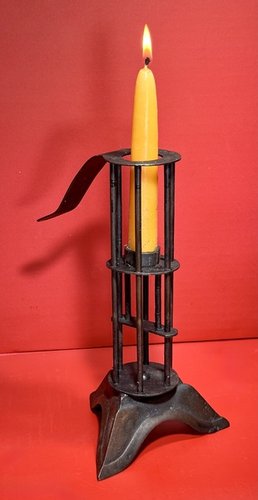 24-248. An Unusual form of Bird Cage Candlestick