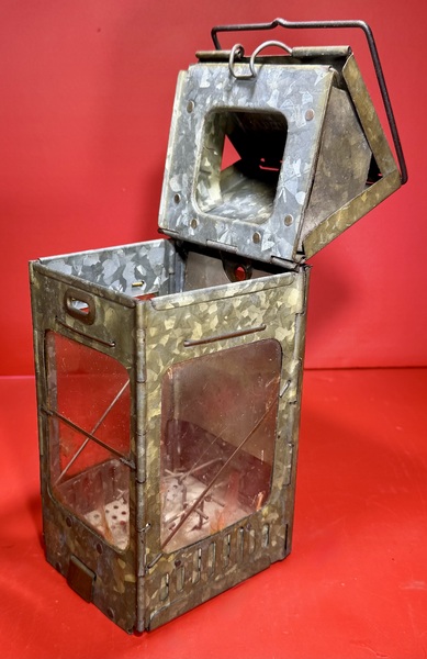 24-252 Folding Candle Lantern Isinglass Window