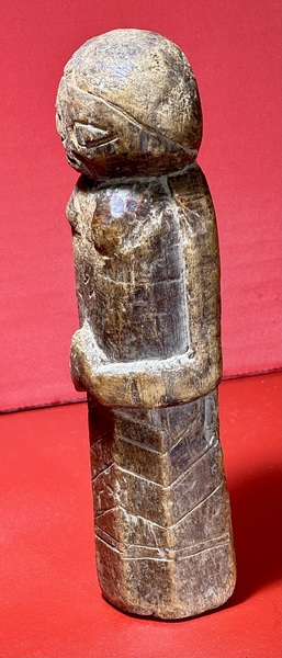 24-025. Chip carved “PowWow” folk healing doll