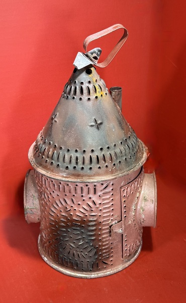 25-138 Wrought Sheet Iron Pierced “Revere” Lantern