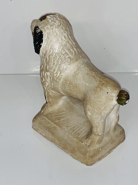 PA chalkware Poodle dog
