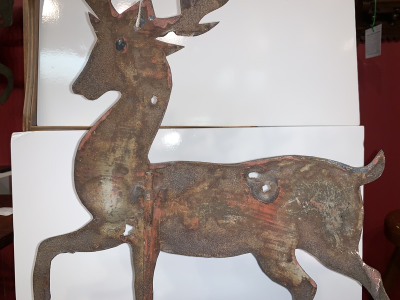 19-220 Stag sheet metal weathervane.