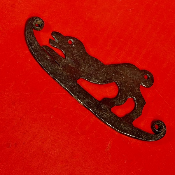 26-018 Hound Form Hand-Wrought Iron Flint Striker