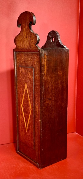 25-116. A Hanging Slide Lid Candle or Pipe Box