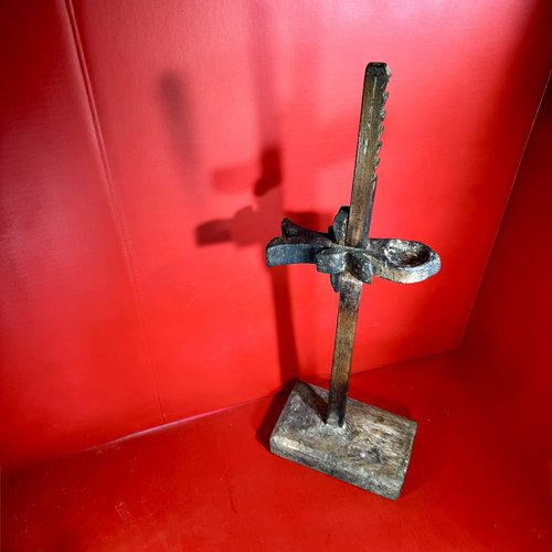26-012 Primitive Piece of Early Wooden Lighting