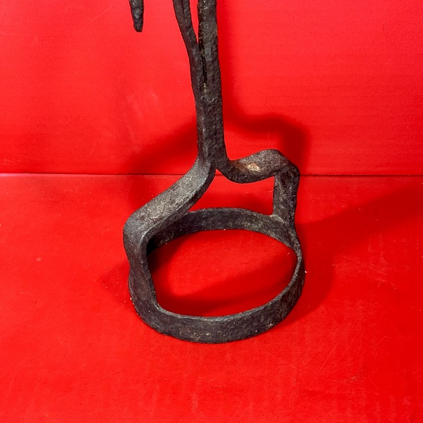 26-015 Wrought Iron Tabletop Rush/Candle Lamp