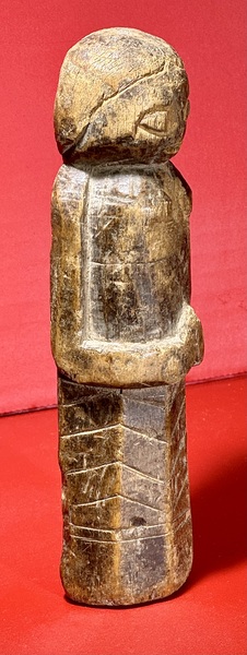 24-025. Chip carved “PowWow” folk healing doll