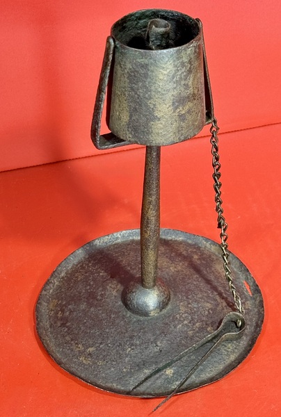 25-088. Pennsylvania Trunnion Mounted Kettle Lamp