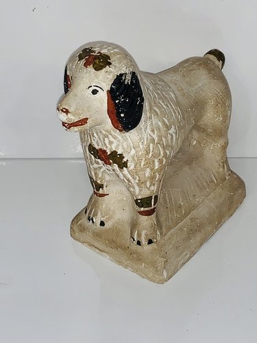 PA chalkware Poodle dog