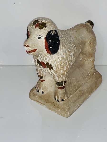 PA chalkware Poodle dog